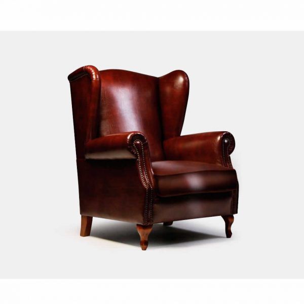 Sillon Orejero Clasico con patas madera MELODIA