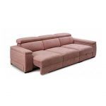 Sofá chaiselongue moderno cama OLIMPO deslizante en bloque salon