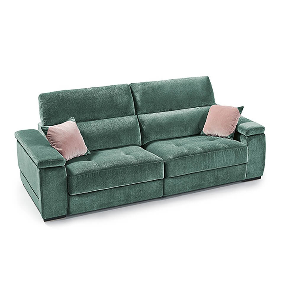 sofá cama moderno OLIMPO deslizante arcón en brazos Sofa cama OLIMPO deslizante moderno salon