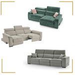Detalle posiciones sofá cama OLIMPO deslizante salon