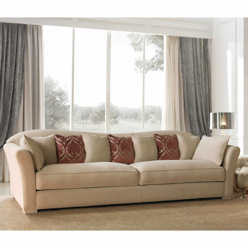 Sofá estilo clásico BETTY asiento fijo con cojines Sofa BETTY clasico asientos fijos