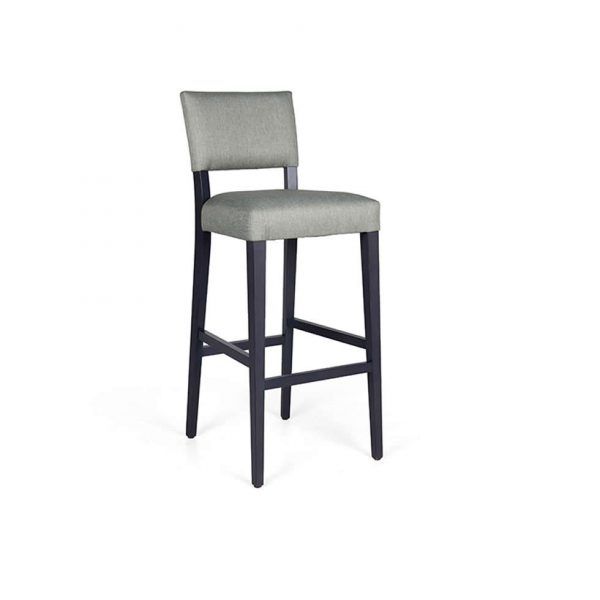 Taburete alto ALICE hosteleria madera tapizdo