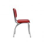 Silla hosteleria vintage bicolor VEGA acero tapizado