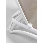 Detalle Tumbona hosteleria MAREA apilable, ruedas, multiposicion mueble exterior