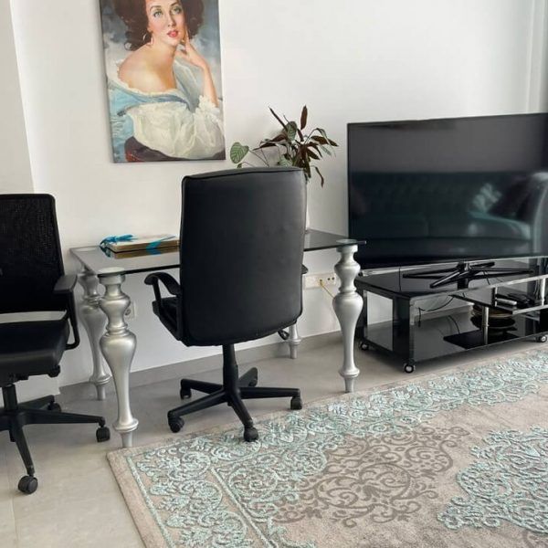 Mesa despacho moderna mod-Retto Glass a medida