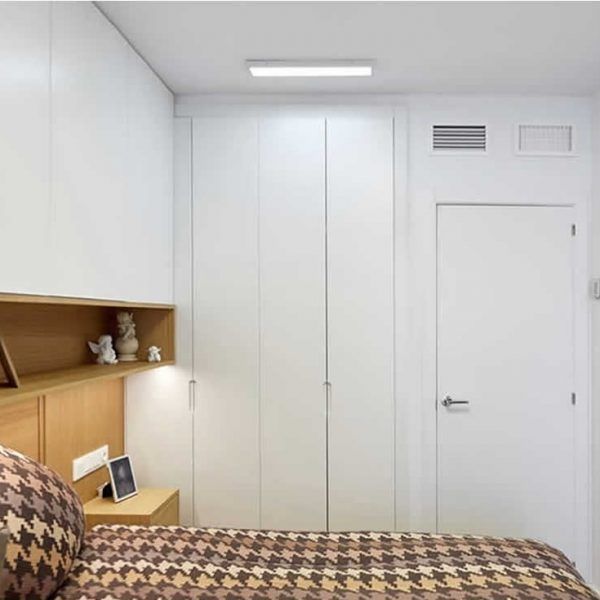 muebles dormitorio matrimonio moderno a medida laca y chapa natural