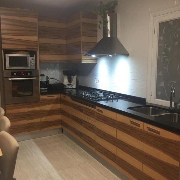 Cocina moderna muebles a medida chapa raiz
