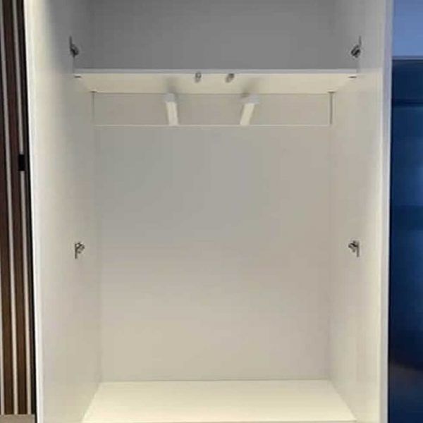 detalle interior armario mueble recibidor moderno fabricada a medida