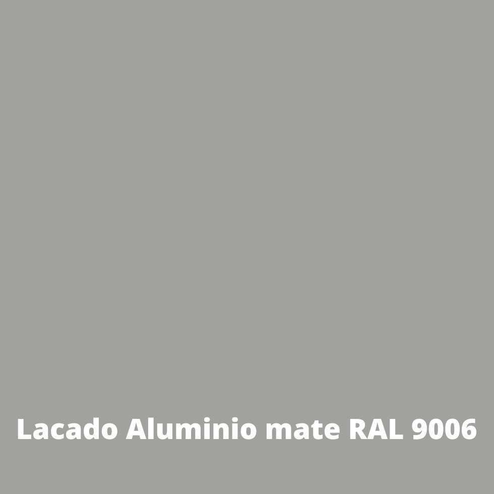 muestra en lacado aluminio mate ral9006 muebles modernos