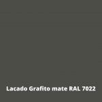 muestra en lacado grafito mate ral7022 muebles modernos
