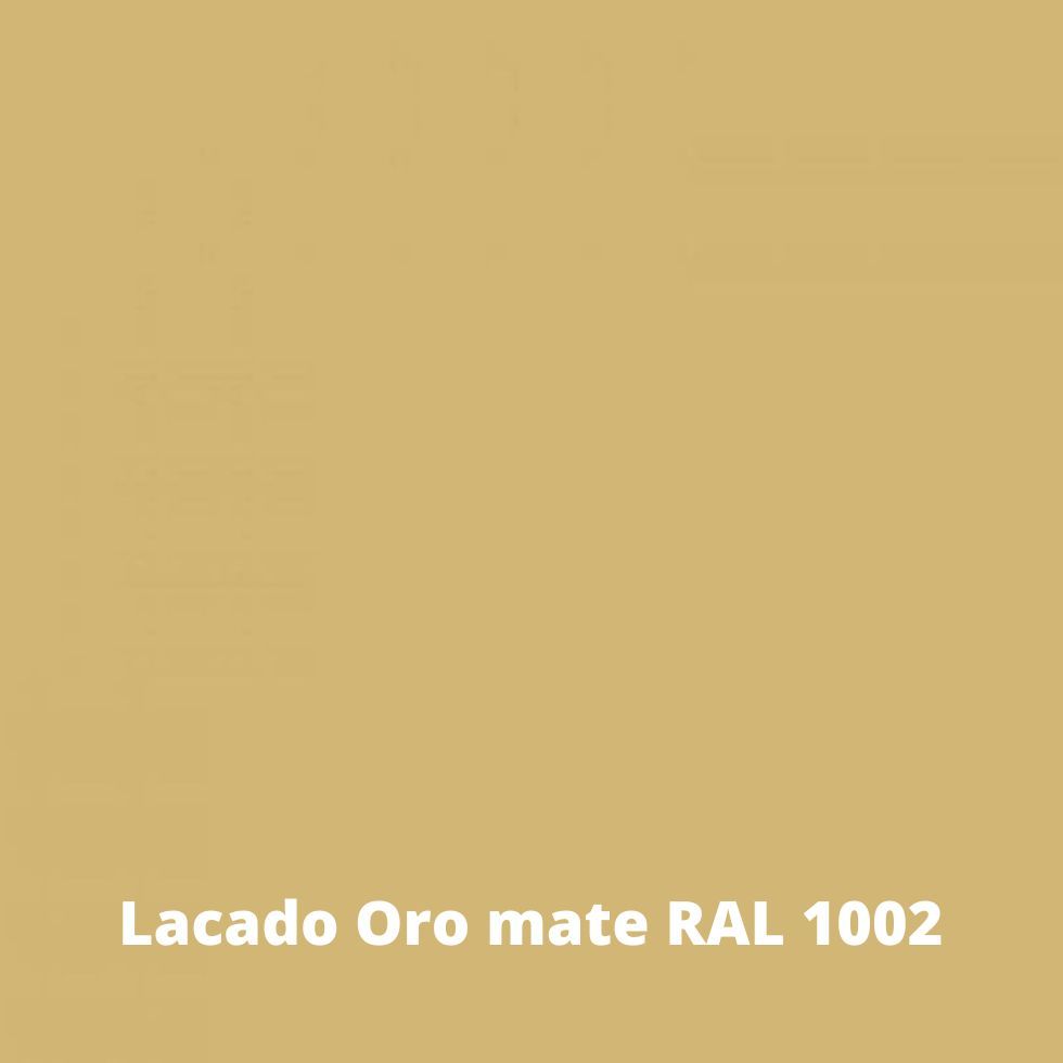 muestra en lacado oro mate ral1002 muebles madera