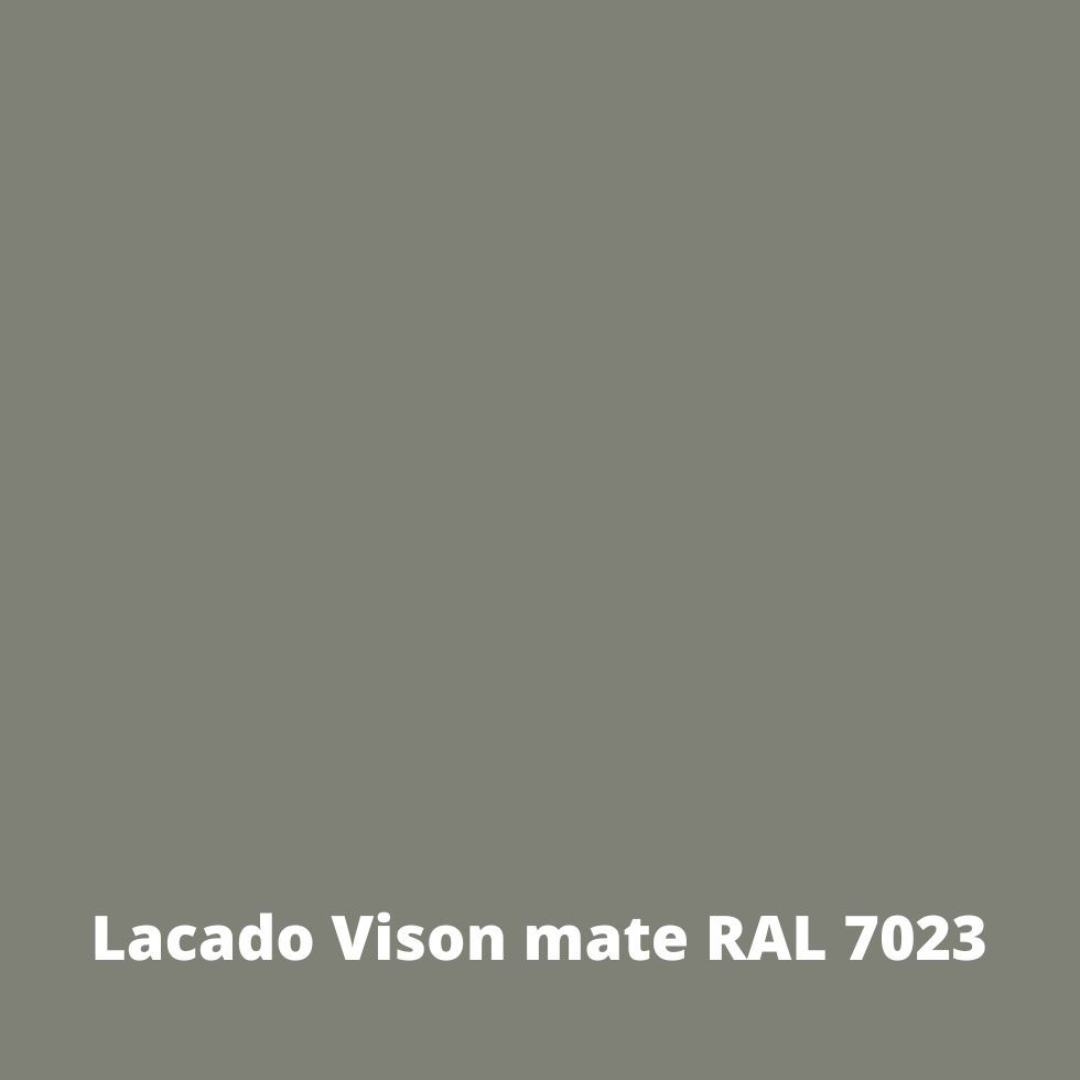 muestra en lacado vison mate ral7023 muebles madera