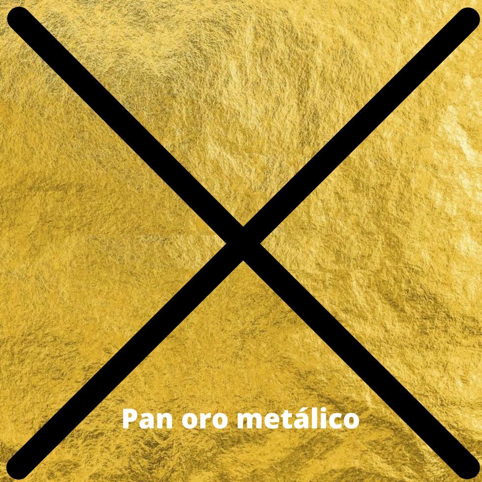 anulacion muestra madera pan oro