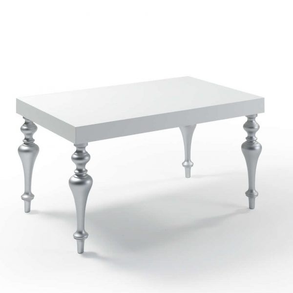 mesa comedor extensible retto wood moderna rectangular laca salon