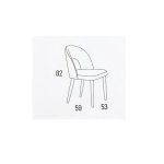 medidas silla madera nordica tapizado teide contract hosteleria salon comedor