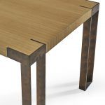 detalle patas mesa comedor rectangular moderna pair extensible salon