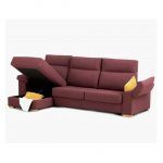 detalle apertura sofa chaiselongue cama salon moderno flor abatible arcon descanso tapizado