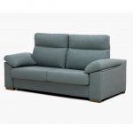 sofa cama violeta moderno salon tapizado brazo arcon descanso apertura italiana