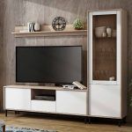 Mueble para salón moderno MENORCA 200 cm. modular en melamina