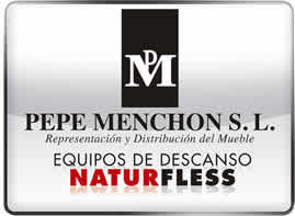 logotipo pepe menchon muebles modernos melamina salon comedor dormitorio