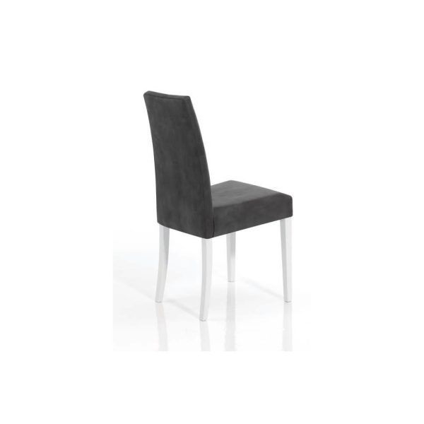 detalle silla jara madera haya maciza tapizada moderna salon comedor