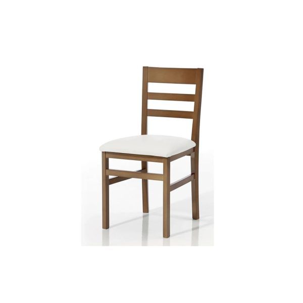 silla madera haya tapizada natur moderna hosteleria hogar