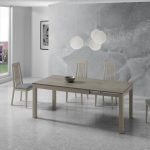 detalle mesa rectangular comedor moderna savina extensible moderna haya salon
