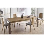 ambiente mesa comedor fabia extensible rectangular moderna chapa haya salon