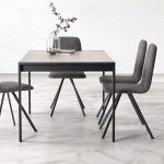 ambiente mesa comedor fabia extensible rectangular moderna chapa haya salon