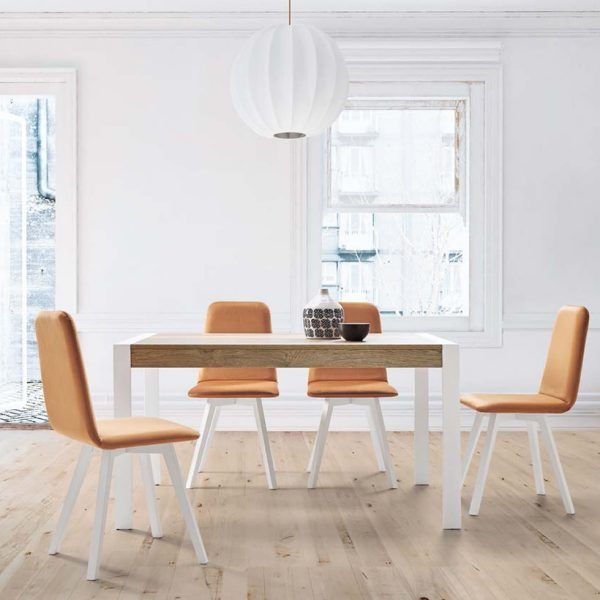 ambiente mesa comedor fabia moderna rectangular extensible