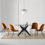ambiente silla moderna jasper tapizada pata metálica curvada