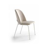 ambiente silla moderna jasper tapizada pata metálica curvada