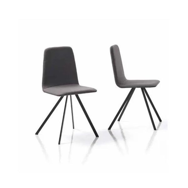 silla metalica junco carcasa tapizada moderna industrial salon comedor