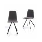 silla metalica junco carcasa tapizada moderna salon comedor