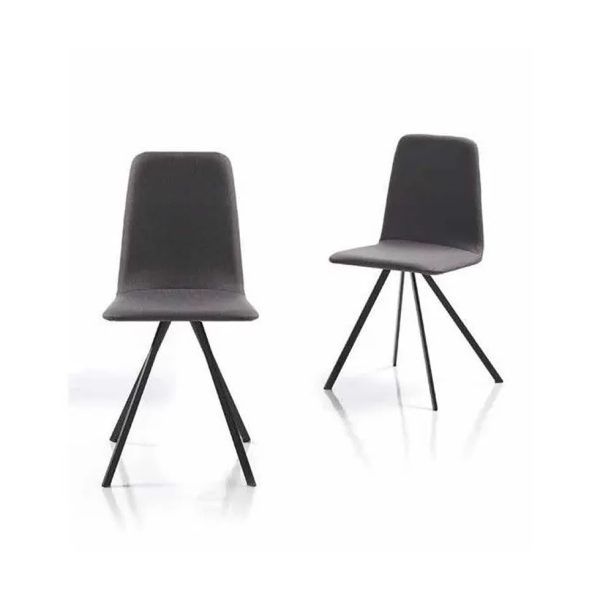 silla metalica junco carcasa tapizada moderna salon comedor