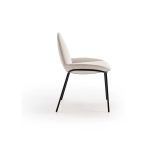 silla metalica moderna paulina tapizada salon comedor contract