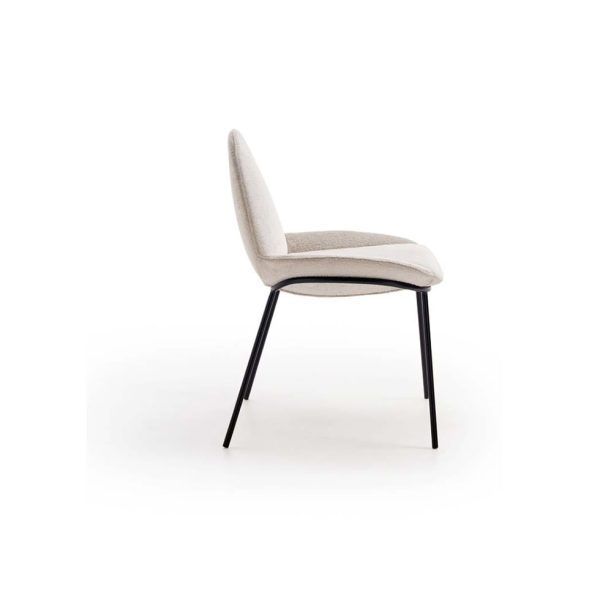 silla metalica moderna paulina tapizada salon comedor contract