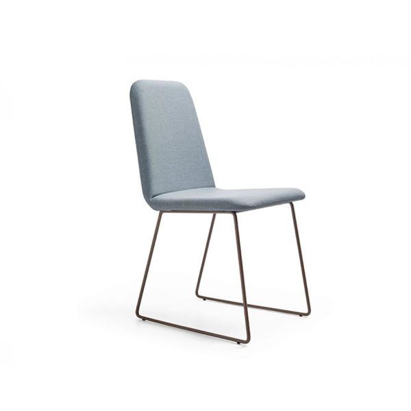silla sonica moderna metalica tapizada salon comedor carcasa