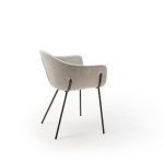 silla moderna tabula metalica tapizada hogar hosteleria contract vanguardista salon comedor