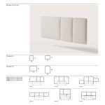 composiciones cabezal tapizado modular moderno colgar tapizado ecus senttix dormitorio