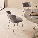 ambiente silla moderna metalica tapizada minerva salon comedor contract hosteleria