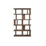 estanteria libreria moderna vanguardista lucilla nogal madera salon despacho