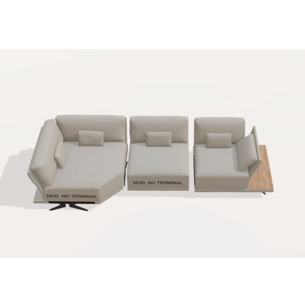Sofá Modular OASIS 340 cm (Dcha) tapizado en moderno